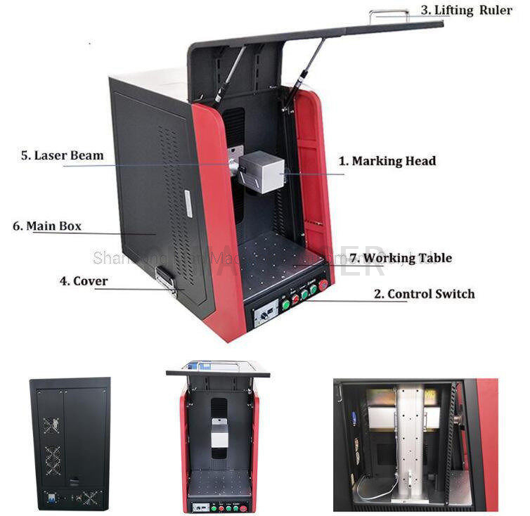 20W IC Chips Engraving Laser Marking Machine Fiber
